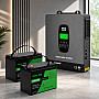 3,3 кВт Комплект резервного живлення Інвертор Datouboss + 2 акумулятора 12V/100Ah для будинку, квартири